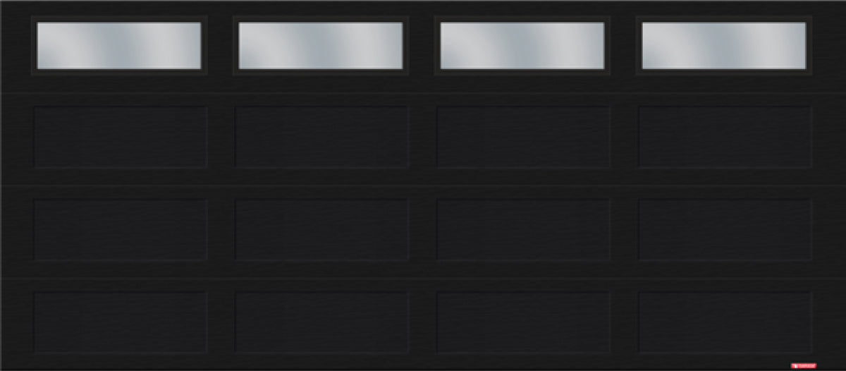 【激レア】garage 私家版 Windows 16X7 Shaker XL Traditional Black Window Garage Doors by GARAGA