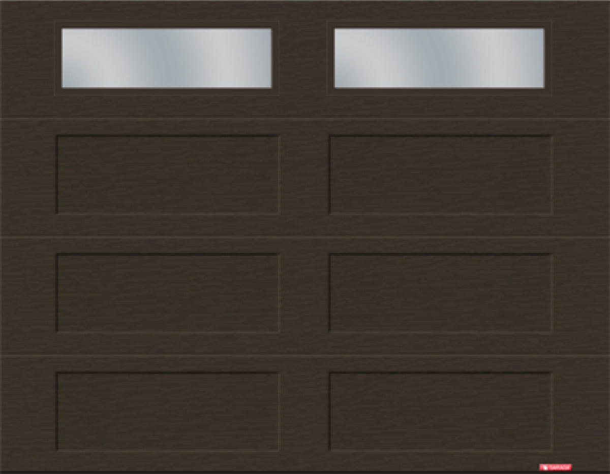 9X7 Shaker XL Traditional Moka Brown Window Garage Doors by GARAGA