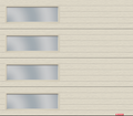 Contemporary or Traditional -  Long Windows - GARAGA Moderno Multi Desert Sand Garage Doors - Made in Canada