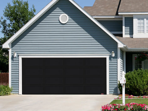 16X7 Black Garage Doors in Toronto | EasyFlipGarageDoors.ca – Easy