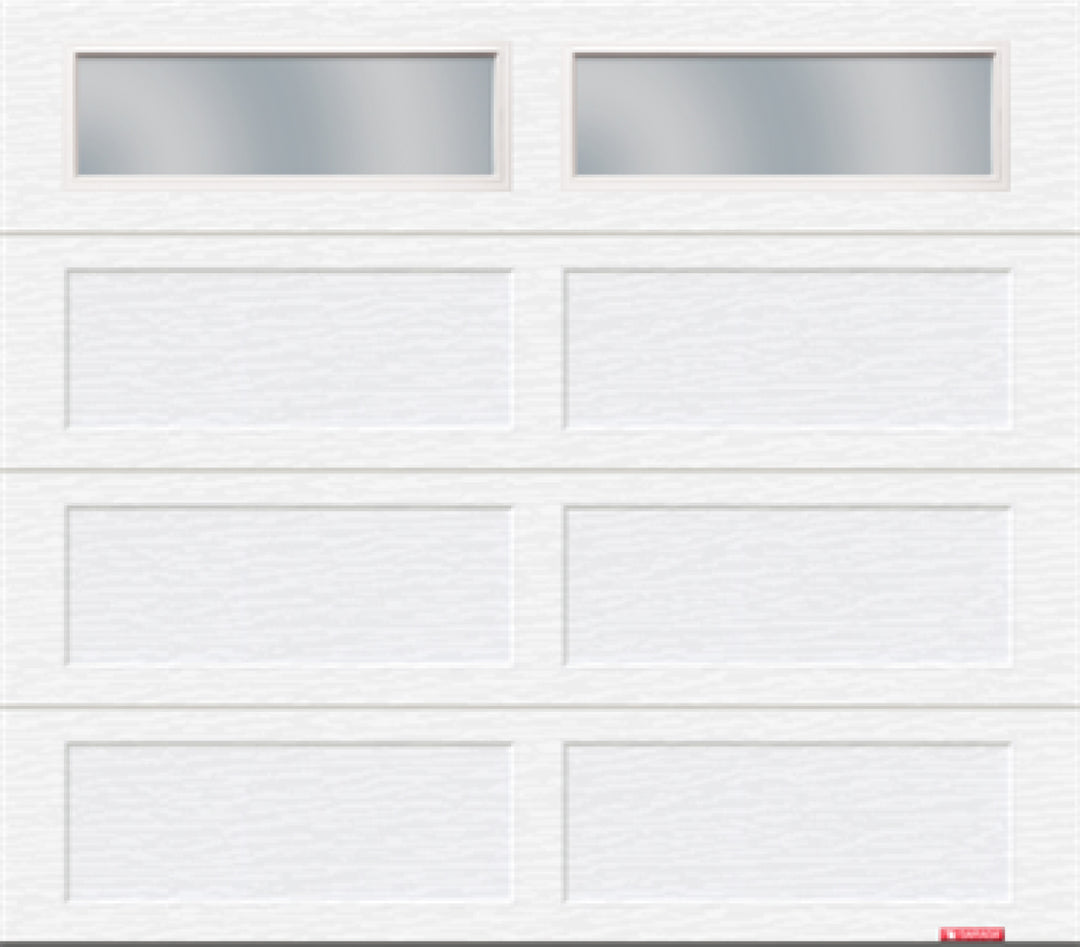 White Garage Doors with Windows | 8X7 White Garage Doors GARAGA