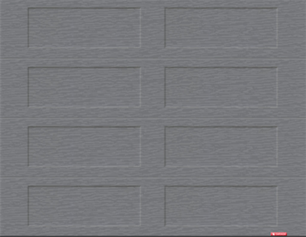 【GRYOU】 8X7 Shaker XL Traditional Charcoal Window Garage Doors by GARAGA